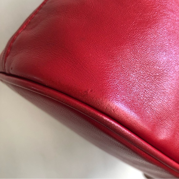 Vintage Longchamp Red Leather Purse - Picture 13 of 15